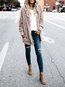 Hooded Loose Plain Cotton Pockets Coat (Style V101499)