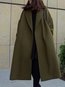 Shawl Collar Loose Elegant Cotton Pockets Coat (Style V101512)