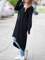 Hooded Long Loose Elegant Pockets Coat (Style V101514)