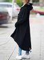 Hooded Long Loose Elegant Pockets Coat (Style V101514)