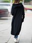 Hooded Long Loose Elegant Pockets Coat (Style V101514)