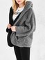 Hooded Long Date Night Dacron Pockets Coat (Style V101519)