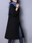 V-neck Long Loose Elegant Button Coat (Style V101542)