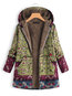 Hooded Loose Casual Cotton Pockets Coat (Style V101561)