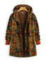 Long Loose Casual Floral Cotton Coat (Style V101566)