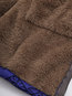 Hooded Loose Floral Polyester Pockets Coat (Style V101567)