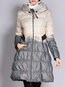 Hooded Long Gradient Polyester Pockets Coat (Style V101573)