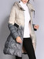 Hooded Long Gradient Polyester Pockets Coat (Style V101573)