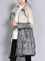 Hooded Long Gradient Polyester Pockets Coat (Style V101573)