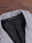 Long Slim Office Plain Polyester Coat (Style V101574)