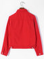 Shirt Collar Fashion Plain Denim Button Jacket (Style V101577)