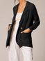 Shawl Collar Long Date Night Plain Button Coat (Style V101578)