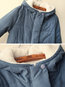 Hooded Long Loose Cotton Pockets Coat (Style V101581)