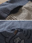 Hooded Elegant Striped Cotton Pattern Coat (Style V101582)