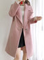 Shawl Collar Long Date Night Wool Button Coat (Style V101614)