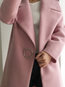 Shawl Collar Long Date Night Wool Button Coat (Style V101614)