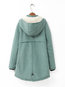 Hooded Long Casual Cotton Blends Button Coat (Style V101617)
