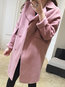 Shawl Collar Loose Date Night Plain Button Coat (Style V101621)
