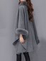 Long Date Night Plain Polyester Feather Coat (Style V101623)