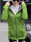 Hooded Long Slim Casual Button Coat (Style V101626)