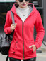 Hooded Long Slim Casual Button Coat (Style V101626)