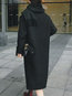 Shawl Collar Loose Date Night Wool Pockets Coat (Style V101633)