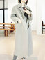 Shawl Collar Loose Date Night Wool Pockets Coat (Style V101633)