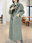 Shawl Collar Loose Date Night Wool Pockets Coat (Style V101633)