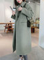 Shawl Collar Loose Date Night Wool Pockets Coat (Style V101633)