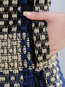 Long Slim Plaid Wool Pockets Coat (Style V101635)