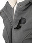 Hooded Long Elegant Wool Button Coat (Style V101639)