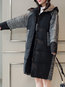 Hooded Long Loose Date Night Plaid Coat (Style V101644)