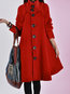 Stand Collar Loose Date Night Knitted Button Coat (Style V101654)