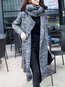 Long Loose Elegant Plain Pockets Coat (Style V101666)