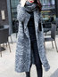 Long Loose Elegant Plain Pockets Coat (Style V101666)
