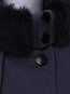Polo Neck Long Slim Wool Strappy Coat (Style V101671)