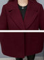 Shawl Collar Slim Date Night Plain Wool Coat (Style V101675)