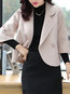 Shawl Collar Short Date Night Wool Button Jacket (Style V101680)