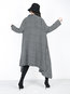 Shawl Collar Long Loose Polyester Pockets Coat (Style V101700)