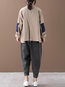 Shirt Collar Long Plain Cotton Applique Coat (Style V101706)