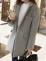 Shawl Collar Slim Date Night Wool Button Coat (Style V101709)