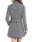 Stand Collar Slim Date Night Plaid Button Coat (Style V101711)