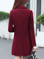 Long Slim Date Night Wool Button Coat (Style V101719)