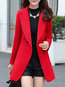 Long Slim Date Night Wool Button Coat (Style V101719)