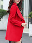 Long Slim Date Night Wool Button Coat (Style V101719)