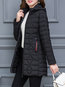 Hooded Long Slim Fashion Polyester Coat (Style V101725)