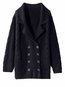 Long Loose Fashion Knitted Button Coat (Style V101732)