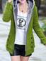Hooded Slim Casual Plain Cotton Coat (Style V101741)