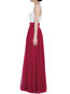 Maxi A-line Elegant Mesh Tulle Plain Skirt (Style V101748)