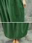 Ankle Length Loose Pockets Polyester Plain Skirt (Style V101749)